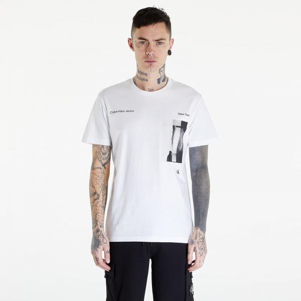 Tričko Calvin Klein Jeans Serenity Multi Graphic White M