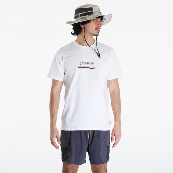 Tričko Columbia Explorers Canyon™ Back Short Sleeve Tee White/ Heritage S