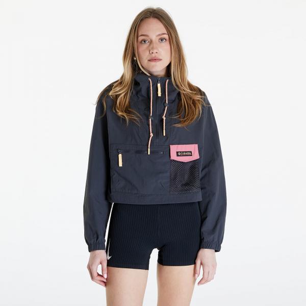Větrovka Columbia Painted Peak™ Cropped Wind Jacket Shark/ Pink Agave XL