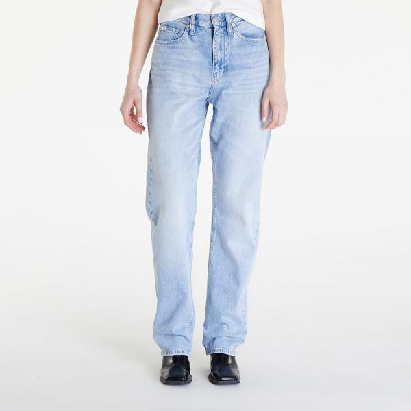 Džíny Calvin Klein Jeans High Rise Straight Jeans Denim Light W27/L32
