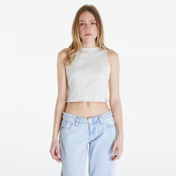 Tílko Calvin Klein Jeans Seaming Rib Tank Top Icicle XS