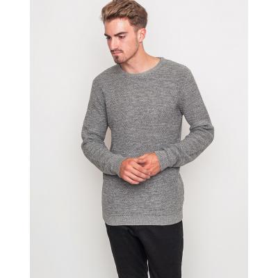 Svetr Selected Vince Bubble medium grey