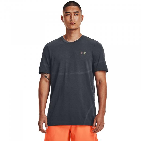 Tričko Under Armour Rush Seamless Legacy Ss Pitch Gray XL