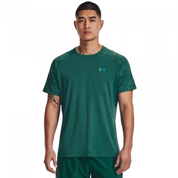 Tričko Under Armour Rush Emboss Ss Green L