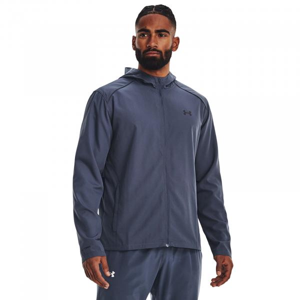 Bunda Under Armour Storm Run Hooded Jacket Gray L