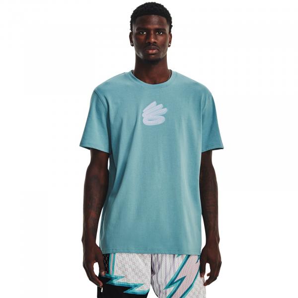 Tričko Under Armour Curry Heavyweight Logo Ss Blue M
