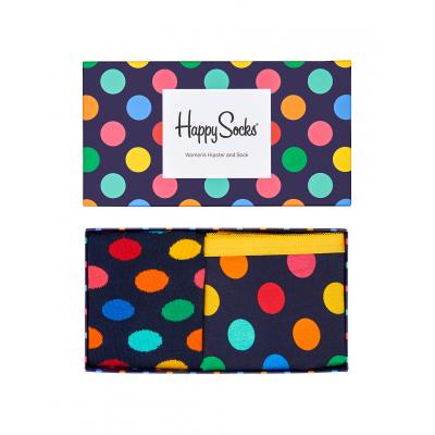 Dárkový Pack Happy Socks Big Dot Women's Hipster & Sock Combo Box XBDO62-6000