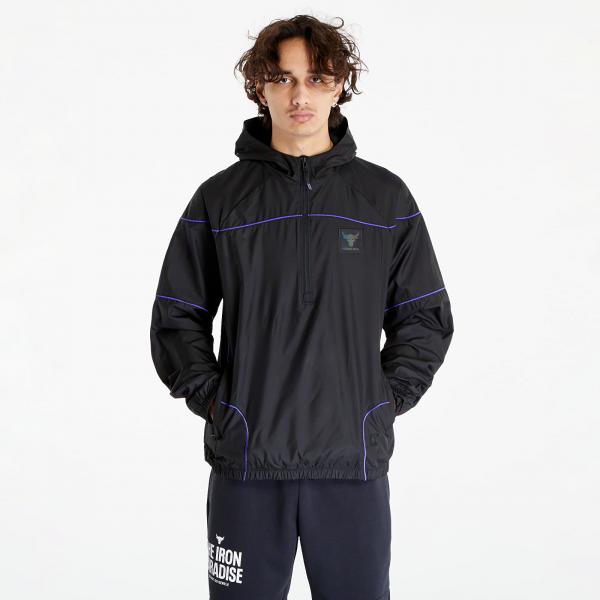 Větrovka Under Armour Project Rock Anorak Jacket Black/ Pluto/ Black S