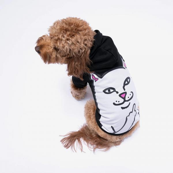 RIPNDIP Lord Nermal Pet Hoodie Black Universal