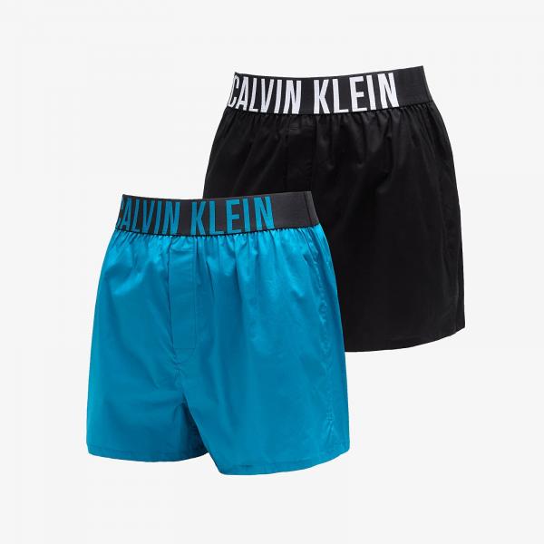 Trenky Calvin Klein Intense Power Boxer Slim 2-Pack Black/ Ocean Depths L