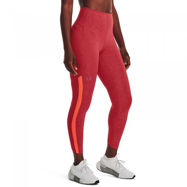 Legíny Under Armour Rush Legging Emboss Perf Red M