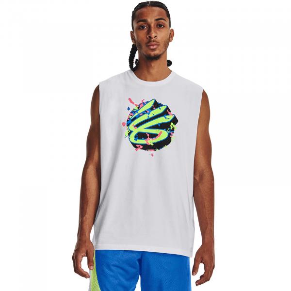 Tričko Under Armour Curry Slvs Tee White S