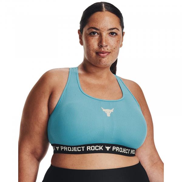 Podprsenka Under Armour Project Rock Crsbck Bra Tg Blue XS