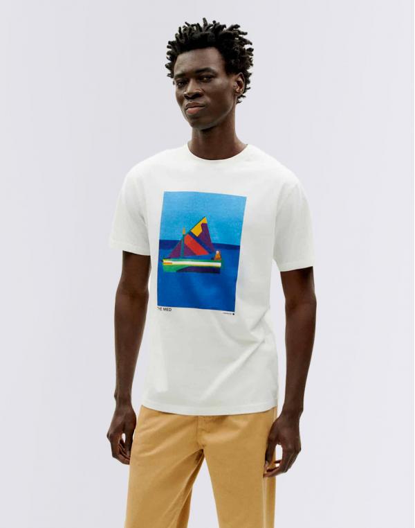 Tričko Thinking MU Barquito T-Shirt SNOW WHITE