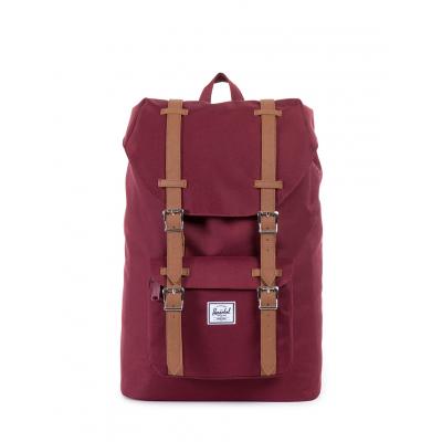 Herschel Supply Little America Mid-Volume Windsor Wine/Tan Synthetic Leather