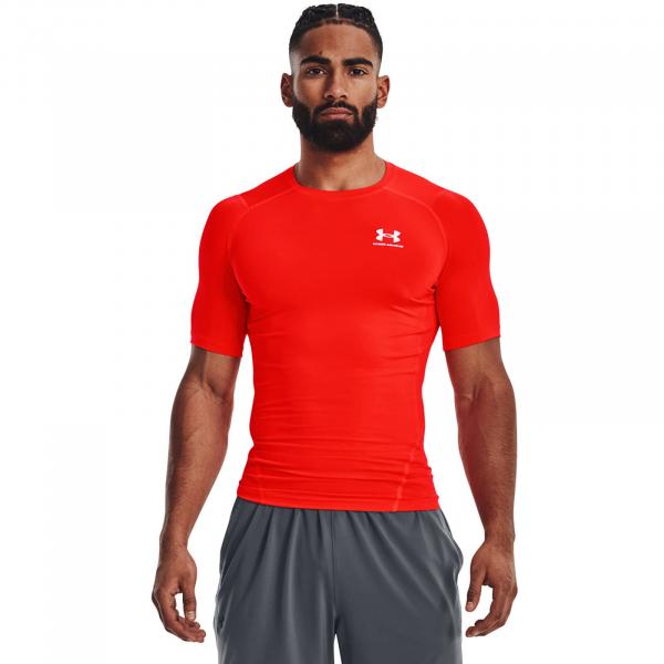 Tričko Under Armour Hg Armour Comp Ss Bolt Red L