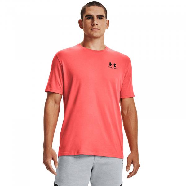 Tričko Under Armour M Sportstyle Lc Ss Venom Red S