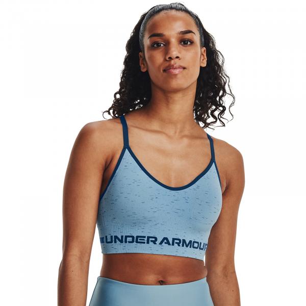 Podprsenka Under Armour Seamless Low Long Htr Bra Blizzard XS