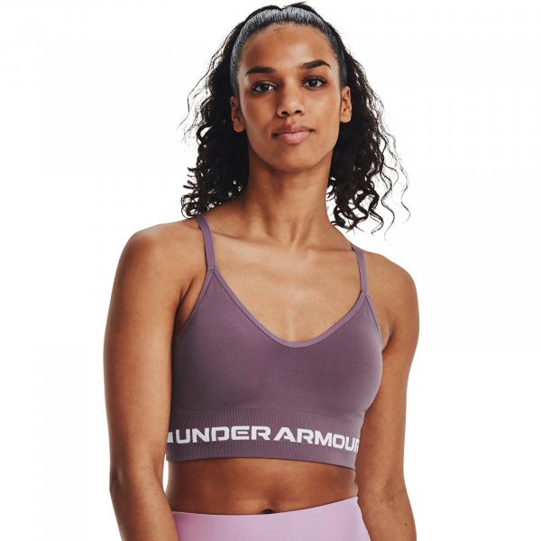 Podprsenka Under Armour Seamless Low Long Bra Misty Purple S