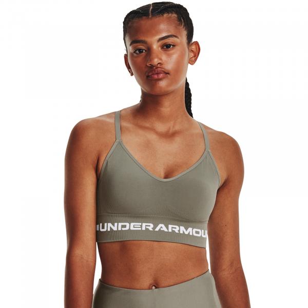 Podprsenka Under Armour Seamless Low Long Bra Grove Green XL