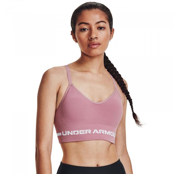 Podprsenka Under Armour Seamless Low Long Bra Pink Elixir XS