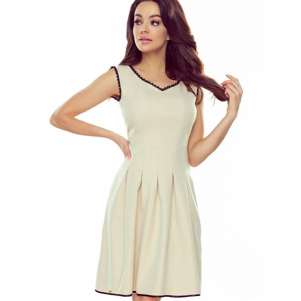 Šaty Numoco model 182088 Beige L