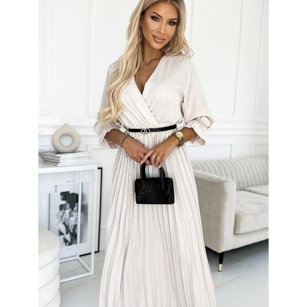 Šaty Numoco model 182482 Beige Universal