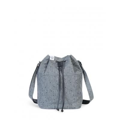 Taška Herschel Supply Carlow Scattered Raven Crosshatch/Black Pebbled Leather