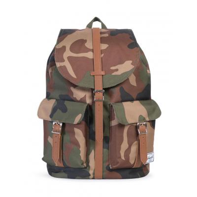 Batoh Herschel Supply Dawson Woodland Camo/Tan Synthetic Leather