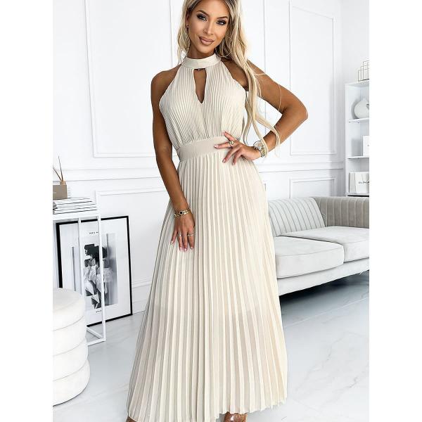 Šaty Numoco model 186697 Beige Universal
