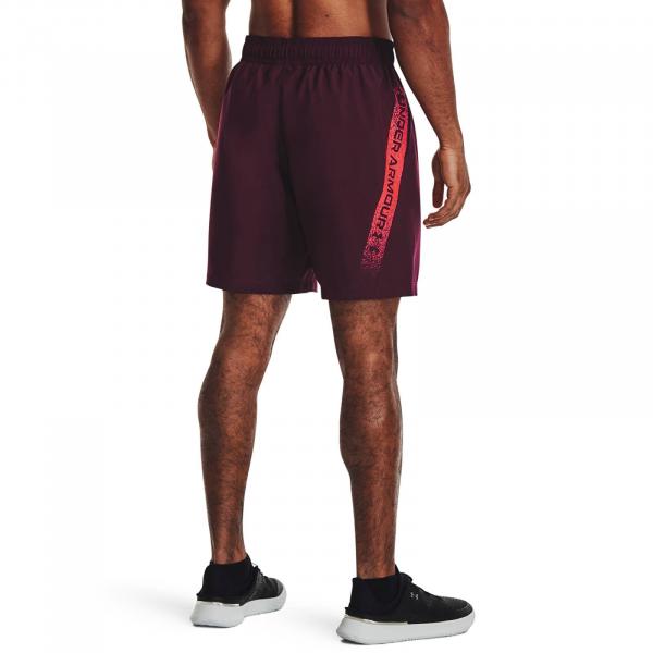 Šortky Under Armour Woven Graphic Shorts Dark Maroon M