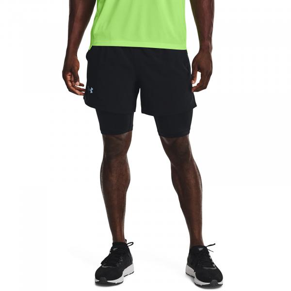 Šortky Under Armour Launch 5'' 2-In-1 Short Black XXL