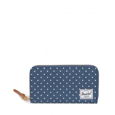 Peněženka Herschel Supply Thomas with Zipper Navy/White Embroidery Polka Dot