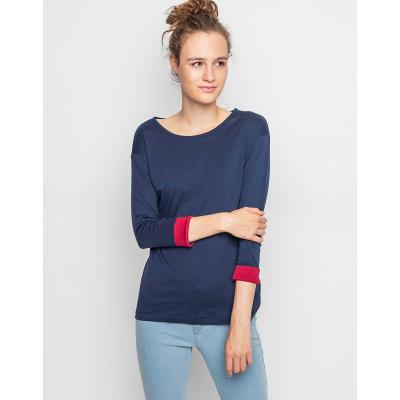 Triko Iriedaily Turn Up Navy Red