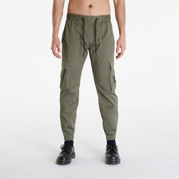 Kalhoty Calvin Klein Jeans Skinny Washed Cargo Pants Green M