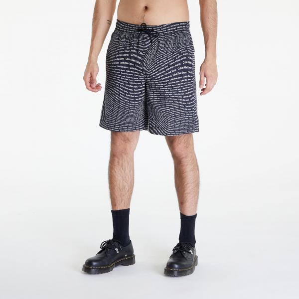 Šortky Calvin Klein Jeans Aop Shorts Black M