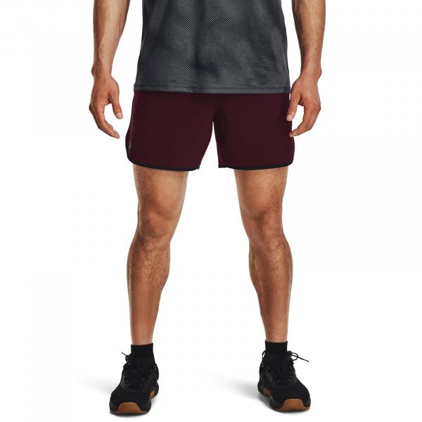 Šortky Under Armour Hiit Woven 6In Shorts Dark Maroon M