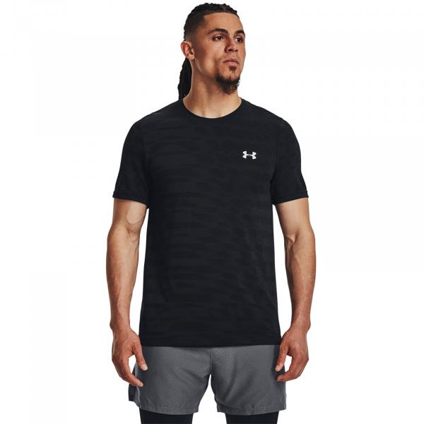 Tričko Under Armour Seamless Ripple Ss Black S