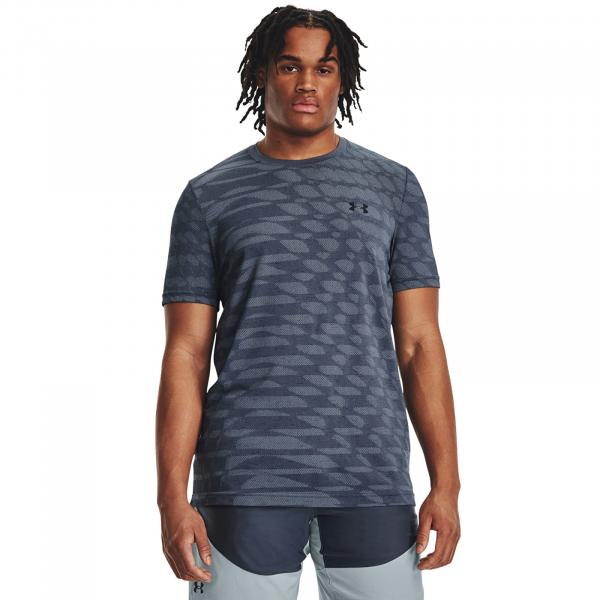 Tričko Under Armour Seamless Ripple Ss Downpour Gray M