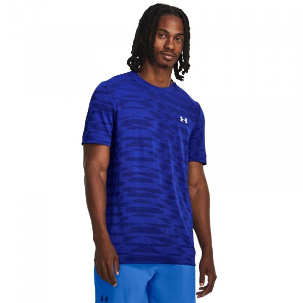 Tričko Under Armour Seamless Ripple Ss Team Royal M