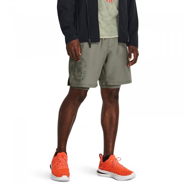 Šortky Under Armour Run Anywhere Short Grove Green S