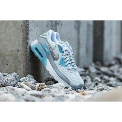 Nike Air Max 90 (GS) Ultra SE Pure Platinum/ Metallic Silver-Wolf Grey-Blue