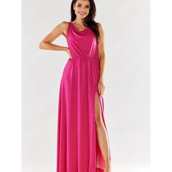 Šaty awama model 174348 Pink M