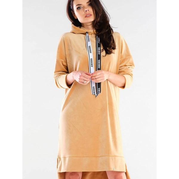 Šaty awama model 154801 Beige L/XL