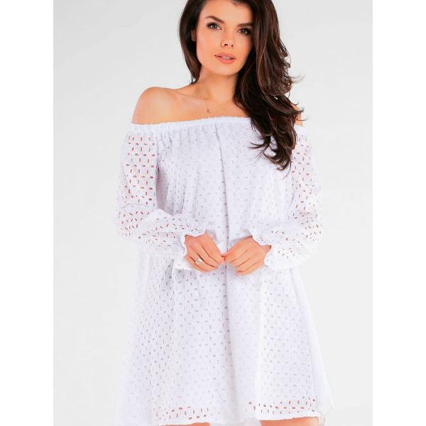 Šaty awama model 166807 White L/XL