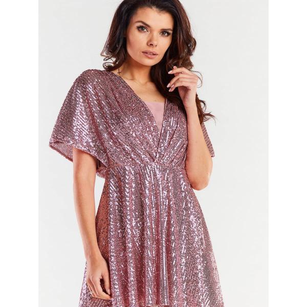 Šaty awama model 174293 Pink M