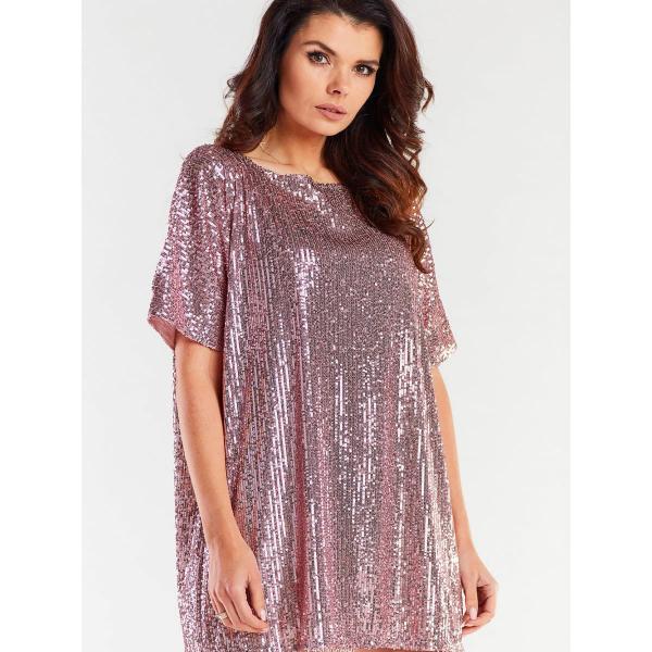 Šaty awama model 174309 Pink Universal