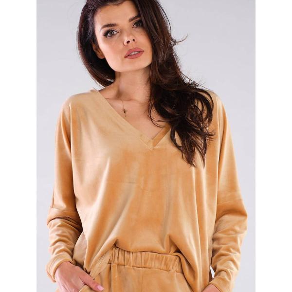Mikina awama model 155457 Beige Universal