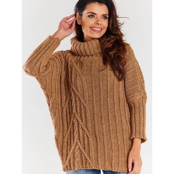 Svetr awama model 173937 Brown Universal
