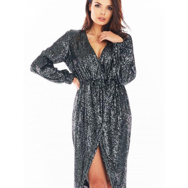 Šaty awama model 150769 Grey L